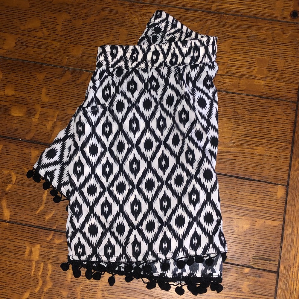 Black & White Shorts